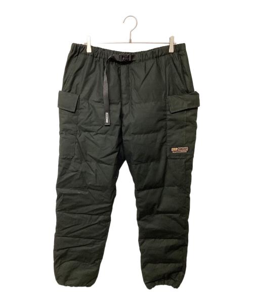 GRIP SWANY（グリップスワニー）GRIP SWANY (グリップスワニー) ファイアプルーフ ダウンパンツ オリーブ サイズ:XLの古着・服飾アイテム