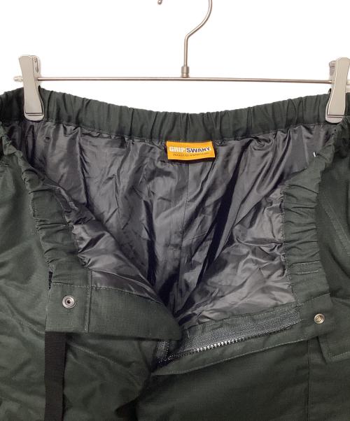 GRIP SWANY（グリップスワニー）GRIP SWANY (グリップスワニー) ファイアプルーフ ダウンパンツ オリーブ サイズ:XLの古着・服飾アイテム