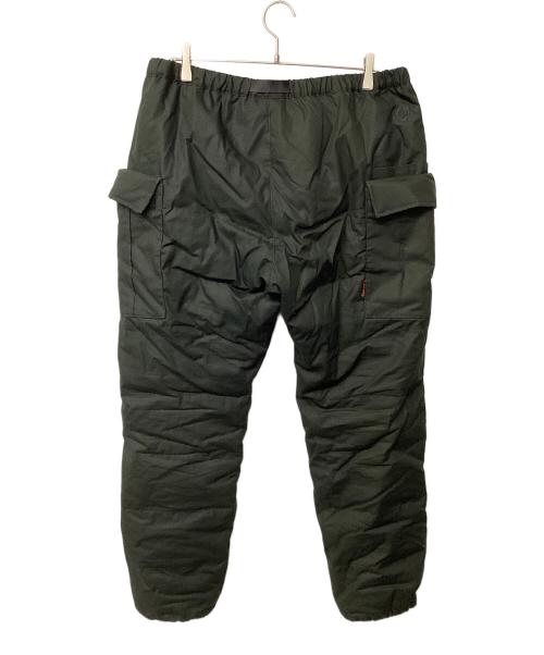 GRIP SWANY（グリップスワニー）GRIP SWANY (グリップスワニー) ファイアプルーフ ダウンパンツ オリーブ サイズ:XLの古着・服飾アイテム
