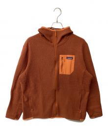 Patagonia（パタゴニア）の古着「R1エア・フルジップ・フーディ（トレッキングウェア)」｜オレンジ