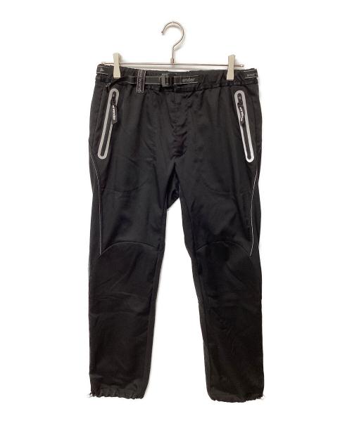 and wander（アンドワンダー）and wander (アンドワンダー) air hold pants ブラック サイズ:Lの古着・服飾アイテム