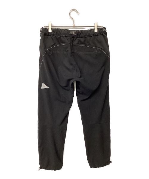 and wander（アンドワンダー）and wander (アンドワンダー) air hold pants ブラック サイズ:Lの古着・服飾アイテム