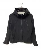 DESCENTE ALLTERRAINデザイント オルテライン）の古着「フローテック3Lハードシェルジャケット（トレッキングウェア)」｜ブラック