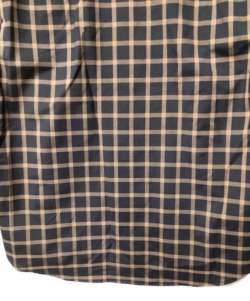 BLACK BRICK（ブラックブリック）BLACK BRICK (ブラックブリック) Hybrid Merino Band Collar Shirt（トレッキングウェア) ネイビー×ブラウン サイズ:Lの古着・服飾アイテム