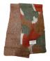 and wander（アンドワンダー）の古着「Mix Color Shaggy Knit Stole」｜レッド×ブラウン
