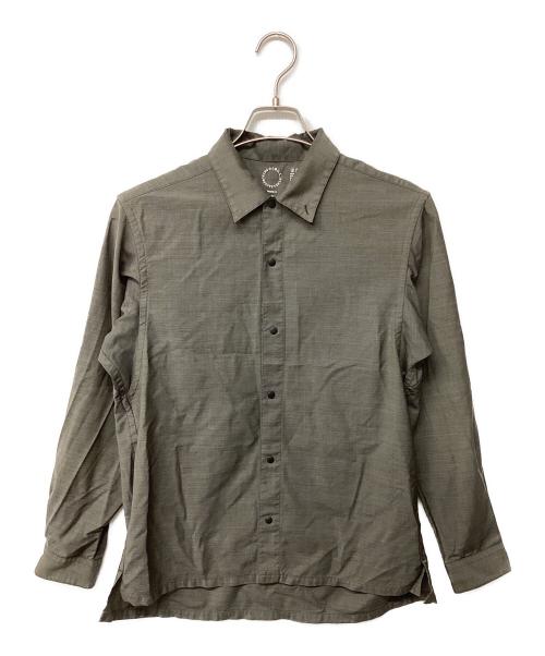 山と道（ヤマトミチ）山と道 (ヤマトミチ) Merino Shirt（トレッキングウェア) グレー サイズ:Sの古着・服飾アイテム