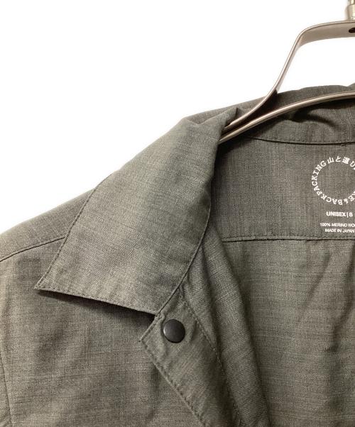 山と道（ヤマトミチ）山と道 (ヤマトミチ) Merino Shirt（トレッキングウェア) グレー サイズ:Sの古着・服飾アイテム