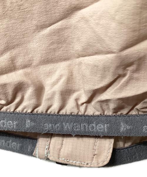 and wander（アンドワンダー）and wander (アンドワンダー) パーテックスウインドベスト ピンク サイズ:Lの古着・服飾アイテム