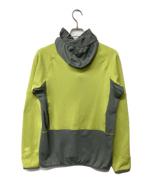 Patagonia（パタゴニア）Patagonia (パタゴニア) R1 プルオーバー フーディ メンズ（トレッキングウェア) イエロー×グレー サイズ:Mの古着・服飾アイテム