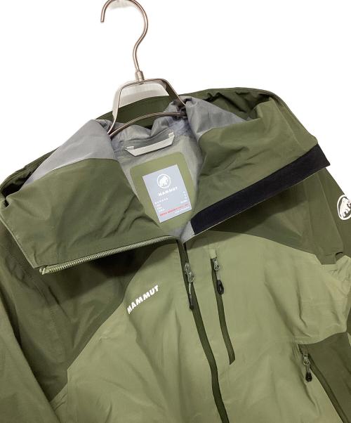 MAMMUT（マムート）MAMMUT (マムート) アルト ガイド ハードシェル フーデッド ジャケット（トレッキングウェア/レインウェア) オリーブ サイズ:Mの古着・服飾アイテム