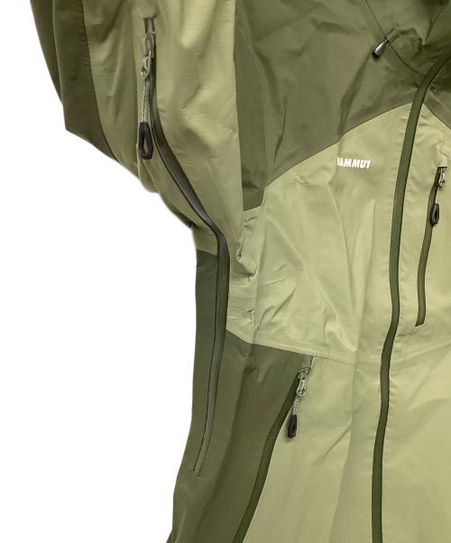 MAMMUT（マムート）MAMMUT (マムート) アルト ガイド ハードシェル フーデッド ジャケット（トレッキングウェア/レインウェア) オリーブ サイズ:Mの古着・服飾アイテム