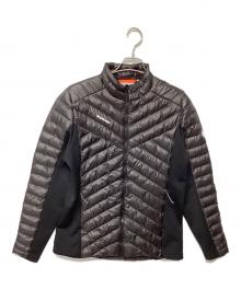 MAMMUT（マムート）の古着「アルブラインサレーションハイブリッドジャケット(トレッキングウェア)」｜グレー×ブラック