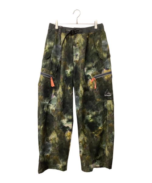 and wander（アンドワンダー）and wander (アンドワンダー) printed breathable pants 迷彩 サイズ:Lの古着・服飾アイテム