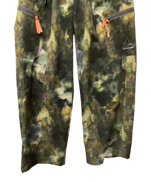 and wander（アンドワンダー）and wander (アンドワンダー) printed breathable pants 迷彩 サイズ:Lの古着・服飾アイテム