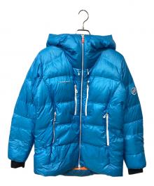 MAMMUT（マムート）の古着「アイガーヨッホ プロ インサレーション フーデット ジャケット（トレッキングウェア)」｜スカイブルー×オレンジ