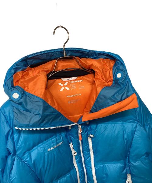 MAMMUT（マムート）MAMMUT (マムート) アイガーヨッホ プロ インサレーション フーデット ジャケット（トレッキングウェア) スカイブルー×オレンジ サイズ:Lの古着・服飾アイテム