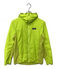 Patagonia（パタゴニア）の古着「ナノエア・ライト・ハイブリッド・フーディ（トレッキングウェア)」｜黄緑