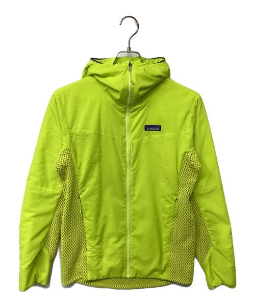 Patagonia（パタゴニア）Patagonia (パタゴニア) ナノエア・ライト・ハイブリッド・フーディ（トレッキングウェア) 黄緑 サイズ:XSの古着・服飾アイテム