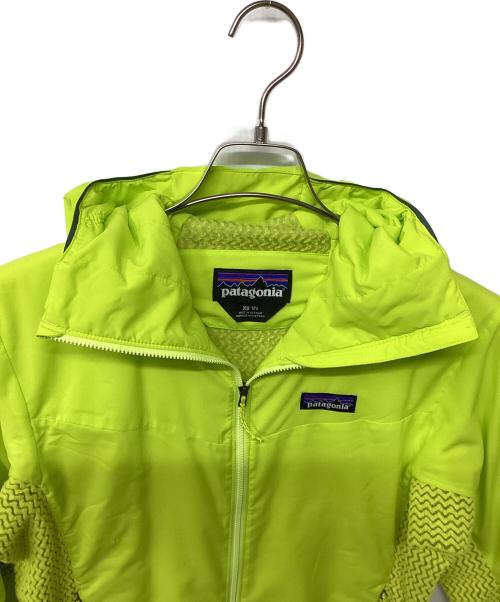 Patagonia（パタゴニア）Patagonia (パタゴニア) ナノエア・ライト・ハイブリッド・フーディ（トレッキングウェア) 黄緑 サイズ:XSの古着・服飾アイテム