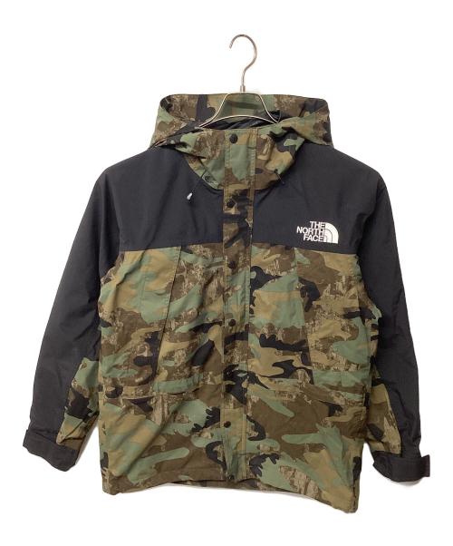 THE NORTH FACE（ザ ノース フェイス）THE NORTH FACE (ザ ノース フェイス) ノベルティマウンテンライトジャケット オリーブ×ブラック サイズ:Mの古着・服飾アイテム