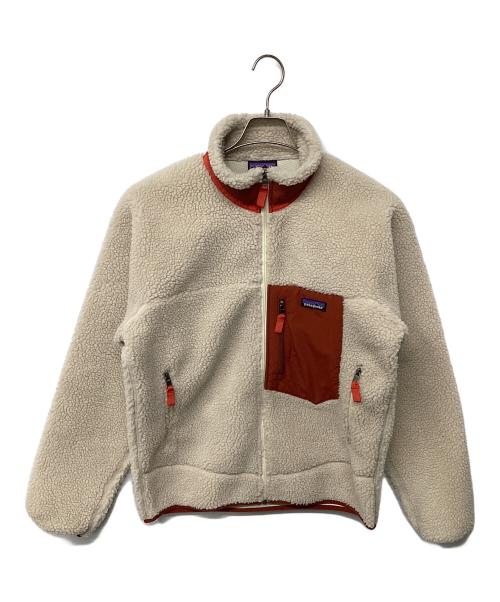 Patagonia（パタゴニア）Patagonia (パタゴニア) クラシック・レトロX・ジャケット アイボリー×オレンジ サイズ:Mの古着・服飾アイテム