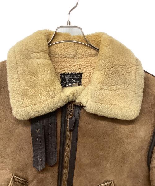 AVIREX（アヴィレックス）AVIREX (アヴィレックス) B-3 ムートンフライトジャケット ブラウン サイズ:36の古着・服飾アイテム