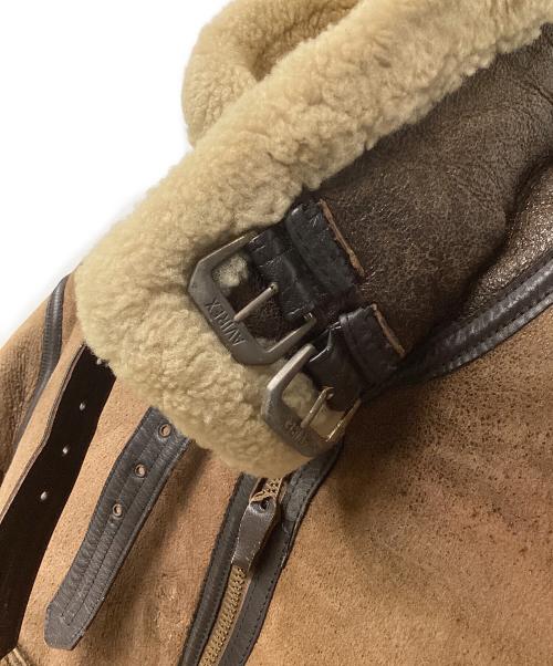 AVIREX（アヴィレックス）AVIREX (アヴィレックス) B-3 ムートンフライトジャケット ブラウン サイズ:36の古着・服飾アイテム