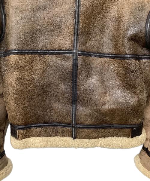 AVIREX（アヴィレックス）AVIREX (アヴィレックス) B-3 ムートンフライトジャケット ブラウン サイズ:36の古着・服飾アイテム