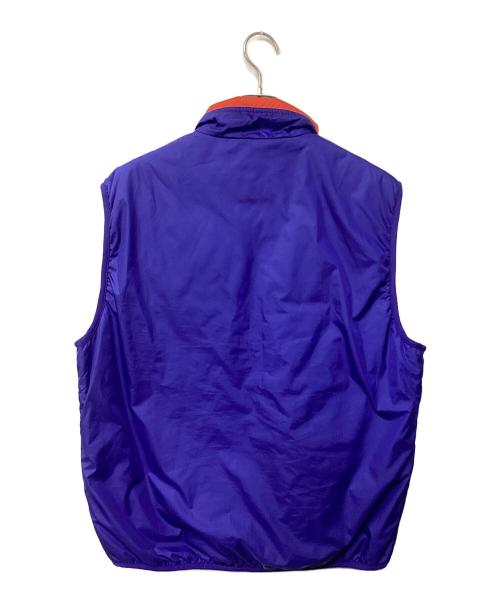 Patagonia（パタゴニア）Patagonia (パタゴニア) パフボール・プルオーバー・ベスト ネイビー×オレンジ サイズ:Mの古着・服飾アイテム