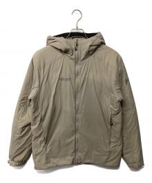 MILLET（ミレー）の古着「ブリーズバリヤー パフ ジャケット（トレッキングウェア)」｜カーキ