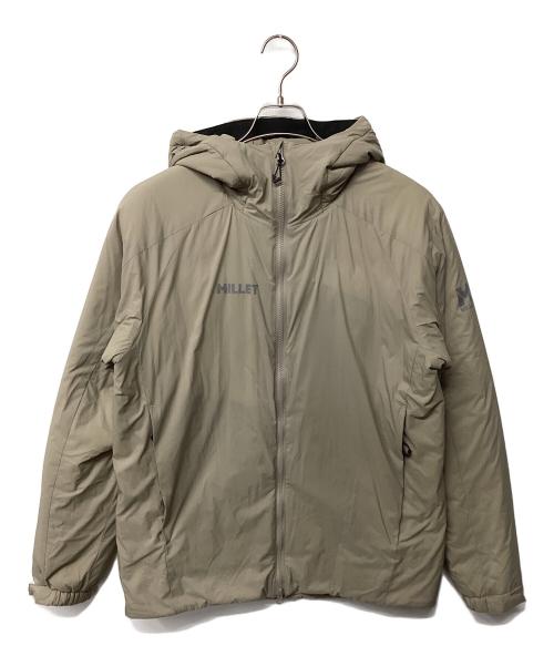 MILLET（ミレー）MILLET (ミレー) ブリーズバリヤー パフ ジャケット（トレッキングウェア) カーキ サイズ:Lの古着・服飾アイテム