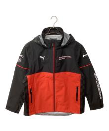 PUMA×ポルシェモータースポーツ（プーマ）の古着「Team Rain Jacket（トレッキングウェア/レインウェア)」｜レッド×ブラック
