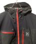 HAGLOFS (ホグロフス) SPITZ II JACKET（トレッキングウェア/レインウェア) ブラック×レッド サイズ:M：14000円