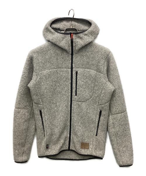 HAGLOFS（ホグロフス）HAGLOFS (ホグロフス) パイルフードジャケット グレー サイズ:Sの古着・服飾アイテム