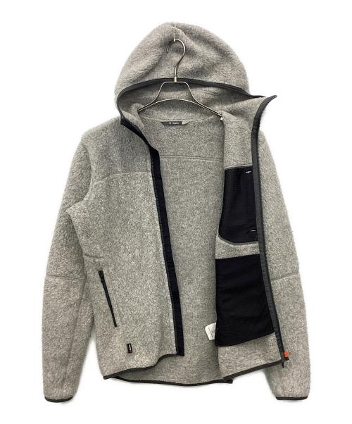 HAGLOFS（ホグロフス）HAGLOFS (ホグロフス) パイルフードジャケット グレー サイズ:Sの古着・服飾アイテム