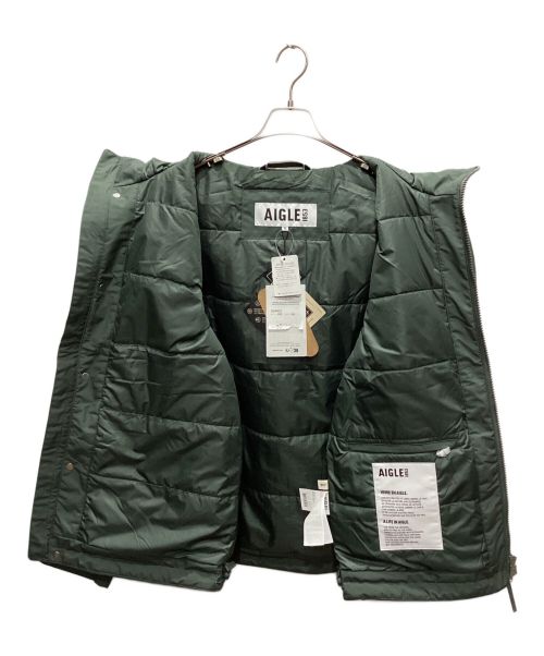 AIGLE（エーグル）AIGLE (エーグル) インサレーションフーデッドロングジャケット グレー サイズ:XL 未使用品の古着・服飾アイテム