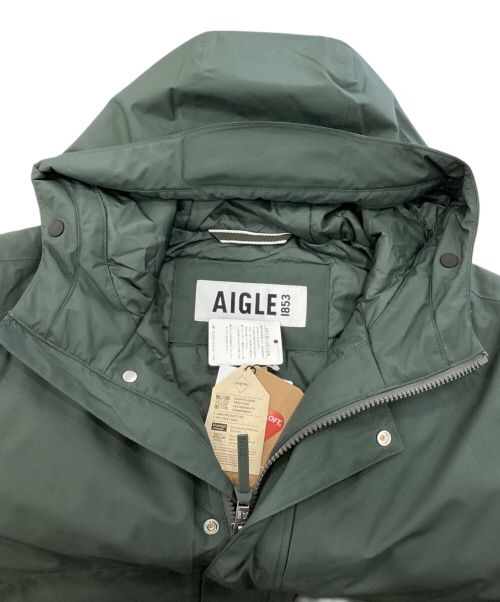 AIGLE（エーグル）AIGLE (エーグル) インサレーションフーデッドロングジャケット グレー サイズ:XL 未使用品の古着・服飾アイテム