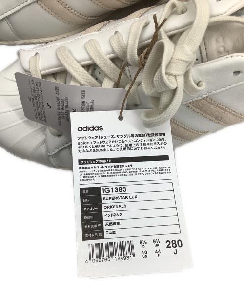 adidas Originals（アディダスオリジナル）adidas Originals (アディダスオリジナル) スーパースター Lux ホワイト サイズ:28cm 未使用品の古着・服飾アイテム