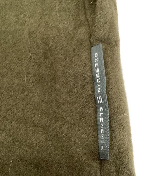 AXESQUIN ELEMENTS（アクシーズクイン エレメンツ）AXESQUIN ELEMENTS (アクシーズクイン エレメンツ) ウールのロングシャツ カーキ(センザイチャ) サイズ:SIZE Mの古着・服飾アイテム