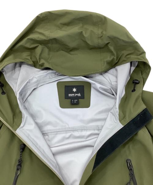 Snow peak（スノーピーク）Snow peak (スノーピーク) 3レイヤーライトシェルジャケット オリーブ サイズ:Mの古着・服飾アイテム