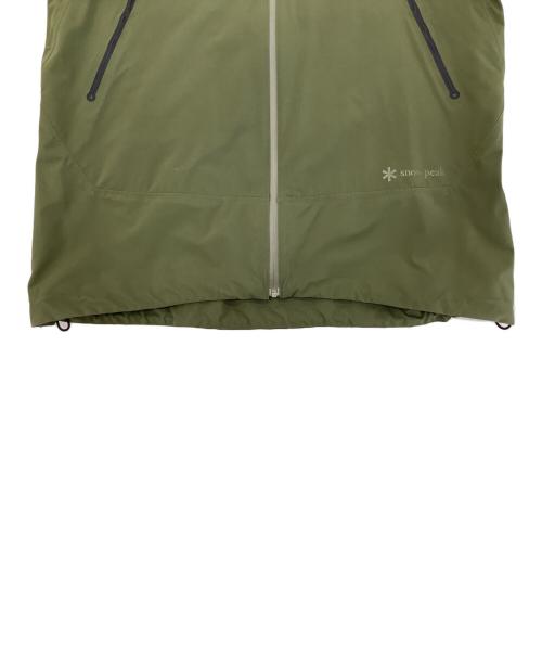 Snow peak（スノーピーク）Snow peak (スノーピーク) 3レイヤーライトシェルジャケット オリーブ サイズ:Mの古着・服飾アイテム