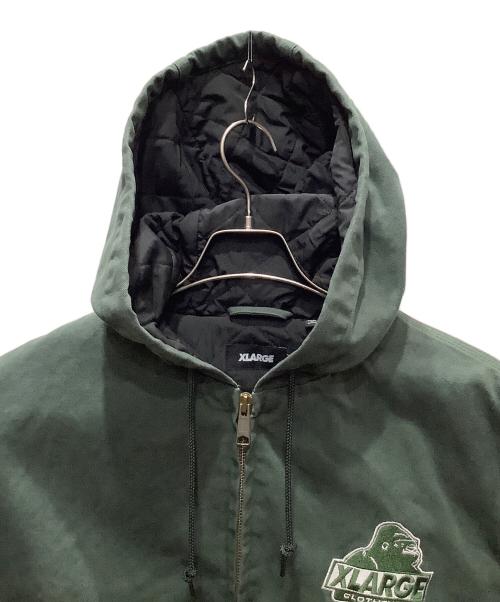X-LARGE（エクストララージ）X-LARGE (エクストララージ) OLD OG HOODED WORK JACKET グリーン サイズ:SIZE Lの古着・服飾アイテム