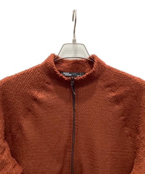 senchi designs（センチデザイン）senchi designs (センチデザイン) A90 ハーフジップ クルーネック ブラウン/Sienna サイズ:SIZE Mの古着・服飾アイテム