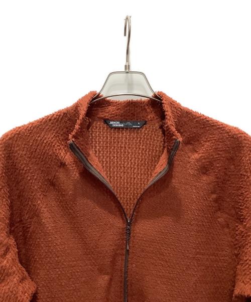 senchi designs（センチデザイン）senchi designs (センチデザイン) A90 ハーフジップ クルーネック ブラウン/Sienna サイズ:SIZE Mの古着・服飾アイテム