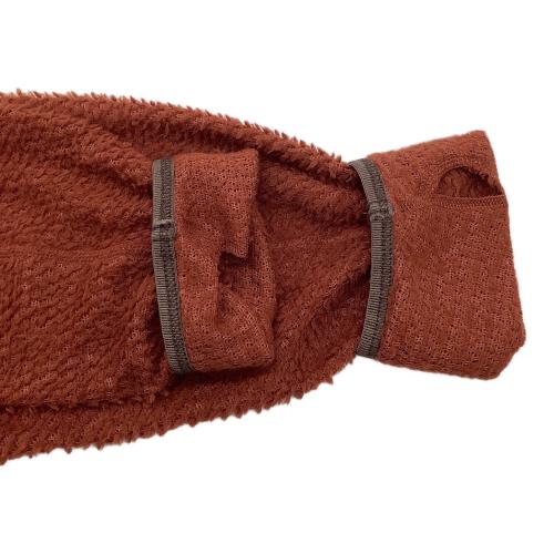 senchi designs（センチデザイン）senchi designs (センチデザイン) A90 ハーフジップ クルーネック ブラウン/Sienna サイズ:SIZE Mの古着・服飾アイテム