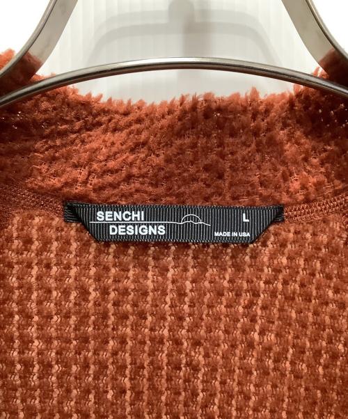 senchi designs（センチデザイン）senchi designs (センチデザイン) A90 ハーフジップ クルーネック ブラウン/Sienna サイズ:SIZE Mの古着・服飾アイテム