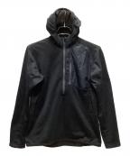 STATICスタティック）の古着「ADRIFT HALF ZIP HOODY」｜ブラック
