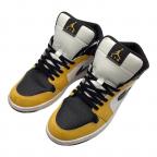 NIKEナイキ）の古着「エア ジョーダン 1 ミッド」｜ホワイト×イエロー
