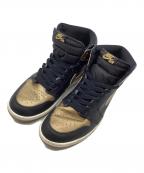 NIKEナイキ）の古着「エア ジョーダン 1 ハイ OG」｜ブラック×ゴールド