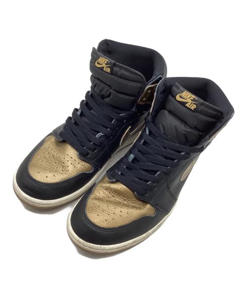 NIKE（ナイキ）NIKE (ナイキ) エア ジョーダン 1 ハイ OG ブラック×ゴールド サイズ:SIZE 29cmの古着・服飾アイテム